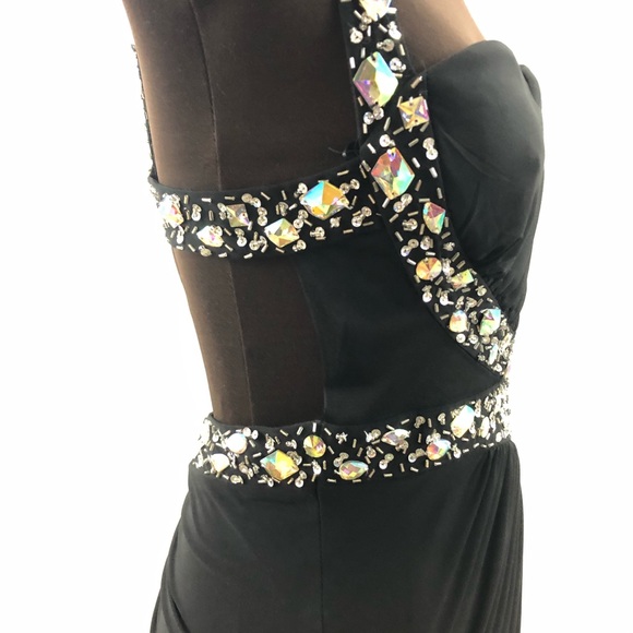 DEB | Black Formal Dress - Picture 7 of 8